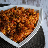 Vegetarisk tikka med ris